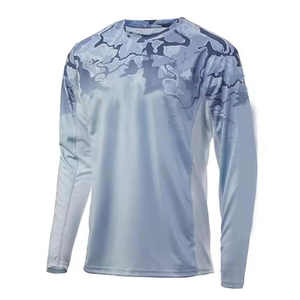 100% más vendidos al aire libre malla sudor liberación Fisher camisas protección solar al por mayor ropa de pesca para hombre - Product Image 1
