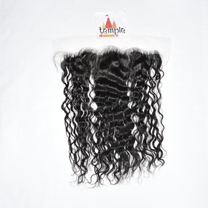 Extensiones de Cabello Humano Indio 13*4 Frontal, Color Natural Sin Procesar, Sin Procesar, Venta al por Mayor, Cutícula Alineada, Trama Doble a Máquina - Product Image 5
