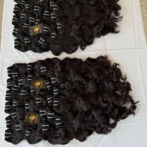 Venta al por mayor de cabello liso virgen indio Temple tejido, cabello indio alineado con cutícula cruda, paquetes de cabello alineado con cutícula - Product Image 2