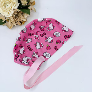 Customise Medical Scrub Caps with Bouffant Hats with Sweatband Nurses Caps Adjustable <b>Ponytail</b> Holder for Women - Product Image 5