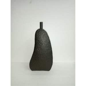 Vase à fleurs ondulé minimaliste bohème - Vase à bourgeons en terre neutre mate - Vase décoratif ondulé esthétique pour fleurs séchées - Product Image 6