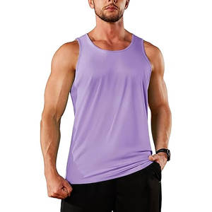 Camiseta sin mangas de algodón 100% para hombre, camisetas transpirables de cuello redondo sin mangas ultrasuaves, Camisetas interiores sólidas básicas - Product Image 6