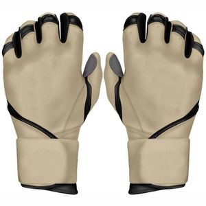 Gants de frappe de baseball en cuir véritable à manchette longue pour jeunes, enfants et hommes, avec logo personnalisé professionnel, pour baseball et softball - Product Image 5