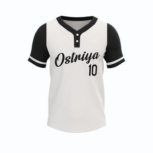 Nueva llegada: Camiseta de béisbol para hombre con dos botones, nueva moda, en venta, alta calidad, manga corta, transpirable - Product Image 4