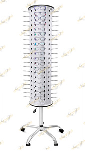Présentoir optique de lunettes de soleil en gros haut de gamme support de magasin rotatif au sol en aluminium et en acier avec fonction rotative - Product Image 1