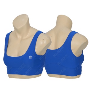 Soutien-gorge de sport à une épaule pour femme OEM grande taille dos nu haut court soutien moyen sans couture Fitness équipement de course - Product Image 2