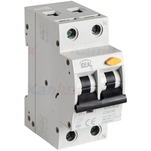เบรกเกอร์แบบดิฟเฟอเรนเชียล Ideal Kr06 2P 32A รุ่น C32/30 6kA 230V AC - Product Image 1