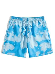 Pantalones cortos de algodón de calle alta para hombre, cintura elástica, nuevo diseño, estampado liso, forro polar, Color sólido, patrón de tela de malla OEM - Product Image 6