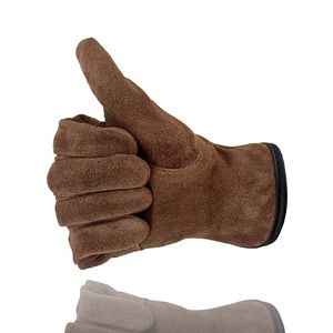 Wholesale High Quality Leather Safety <b>Gloves</b> | Protective Hand <b>Gloves</b> Hook Loop Closure | <b>Touchscreen</b> Compatible for Home Use - Product Image 6