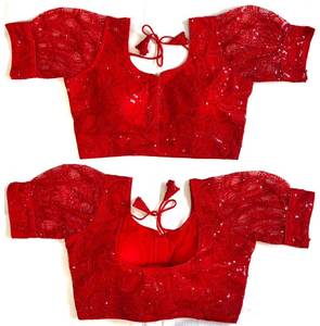 Chemisier fantaisie de créateur à manches ballons - Product Image 5