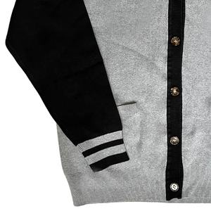 Pulls molletonnés universitaires pour femmes, cardigans longs slim fit pour femmes, cardigan tricoté pour femmes avec broderie personnalisée - Product Image 4