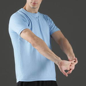 Camisetas de Algodón Estampadas Personalizadas para Hombre, Camisetas de Verano de Manga Corta, Ajustadas, Ecológicas, Transpirables, con Logotipo Personalizado - Product Image 3