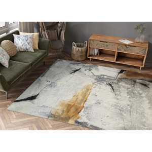 Abstract Printed <b>Rug</b>: Modern, Custom, Soft Tones, Indoor, Bath,Nonwoven Soft <b>Rug</b> - Product Image 1