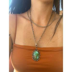 Collier Montagne Sonoraine Sheila Becenti, Turquoise, Agate, Perle, Style Bohème Vintage Chrétien, Cadeau Parfait en Argent Sterling - Product Image 2