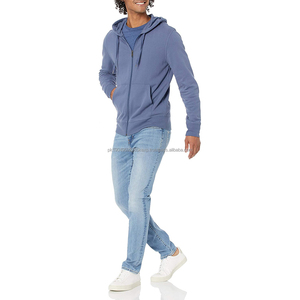 Sweat-shirts à fermeture éclair intégrale en molleton de coton de haute qualité, sweat-shirt à fermeture éclair intégrale, impression personnalisée - Product Image 3