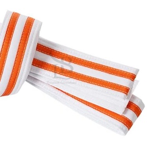 Alta calidad personalizado colorido BJJ Judo Karate Taekwondo cinturones de entrenamiento gran oferta equipo de artes marciales tarifa al por mayor - Product Image 6