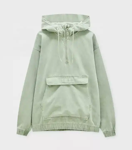 baggy pants sweatsuits Streetwear Boxy Fit Washed Hoodie Unisex Heavy <b>Weight</b> <b>Stand</b> Collar Pullover Half Zip Sweatshirt 2026 - Product Image 5