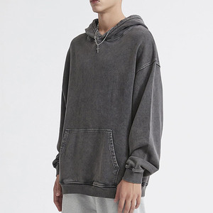 Sweat à capuche pour hommes Streetwear Sun Faded Pullover avec strass Hip Hop Style Winter Hoodies Nouveau design et personnaliser Logo Hoodies - Product Image 5