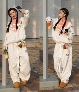 Unisex Winter BOXY <b>Hoodie</b> with Zip Customized OEM ODM Embroidery & Print Letter Pattern Streetwear Sweatshirt Made in Vietnam - Product Image 3