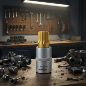 Hazet Short Square 1/2'' Screwdriver <b>Socket</b> with XZN Serration Profile - Product Image 3