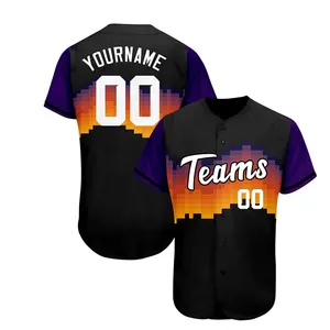 Sublimatie Team Sport 100% Polyester Jersey Honkbal Groothandel Lage Prijs Beste Fabricage