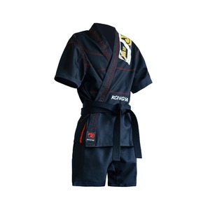 ชุดเทควันโดบกสำหรับผู้ใหญ่, ชุดกิโมโน Jitsu ชุดฝึกคาราเต้ชุดฝึกคาราเต้ผู้ชายผู้หญิงเสื้อแขนยาวและกางเกงขาสั้น - Product Image 5