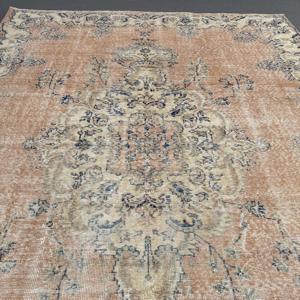 พรมวินเทจขนาด 0.6x9.7 ฟุต (18x297 ซม.) สีน้ำตาลออมเบร พรมตุรกี - Product Image 4