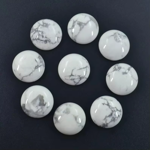 Natural White Howlite Cabochon Lot Loose Gemstones for Jewelry Making White Howlite Cabochon Loose Gemstone Lot for Jewelry - Product Image 2