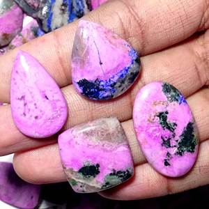 Vente en gros de cabochon de quartz 100% naturel en forme de mélange de cobaltoan calcite de haute qualité pierres précieuses en vrac pour la fabrication de bijoux - Product Image 4