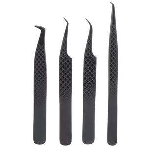Pinces à extensions de cils de qualité supérieure en gros, outils en acier inoxydable antistatiques pour les artistes professionnels des cils - Product Image 2