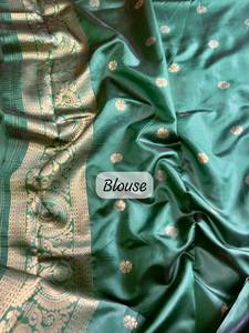 Designer Fancy Trending Outfit Premium Collection Soft Tissue Silk Sare Blouse With Weaving Work Whole Sale Fournisseur de l'Inde - Product Image 5