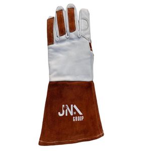 Guantes de soldadura de cuero Premium de alta resistencia Guantes de cuero resistentes al calor Guantes de soldadura para chimenea - Product Image 4
