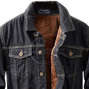 Single Breasted <b>Jeans</b> <b>Jacket</b> <b>Men</b> Slim Fit Cotton Outwear <b>Jackets</b> Spring Autumn <b>Men</b> <b>Jeans</b> <b>Jackets</b> Casual Custom Color - Product Image 4