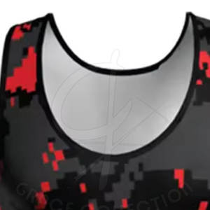 เสื้อยืดสำหรับออกกำลังกายวิ่งฤดูร้อนเสื้อกล้ามมวยปล้ำพิมพ์โลโก้ตามสั่ง - Product Image 5