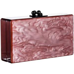 กระเป๋าคลัทช์เรซินลายดอกไม้กระเป๋าเงินอะคริลิคโรแมนติกสำหรับงานอีเว้นท์ - Product Image 3