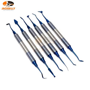 Spatule de remplissage en résine composite dentaire manuelle de qualité supérieure, tête plaquée titane, poignée ergonomique épaisse, instruments dentaires orthodontiques - Product Image 6