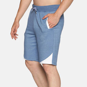 Pantalones cortos de gimnasio cómodos para hombre, cintura elástica, bolsillo, ropa de entrenamiento teñida Lisa para culturismo, ropa de artes marciales MMA - Product Image 4