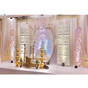 Boda DEL SUR DE LA India Mandap Cum Marcos de escenario FRP Marco redondo Puerta Estilo Paislys Muslima Walima Londres Reino Unido DSTExports fabricante - Product Image 1
