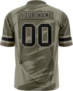 Venta al por mayor de ropa deportiva para adultos de alta calidad personalizada para todos los equipos camisetas de fútbol americano corto transpirable de talla grande para el verano - Product Image 2