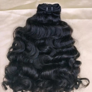 Extensiones de Cabello Humano Virgen Remy Indio de Alta Calidad al por Mayor, Doble Trama, Ondulado, Liso, Rizado - Product Image 1