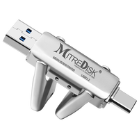 Flashdisk Metal USB 3.2/Type-C AipoVoice Baru Grosir, Bermerek, 8GB-128GB dengan Logo Anda, Garansi 5 Tahun, Tanpa Enkripsi