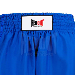 Service OEM, vente en gros, shorts de Muay Thai personnalisés pour hommes, 100% polyester, solides, décontractés, séchage rapide, respirants, écologiques, taille élastique - Product Image 5