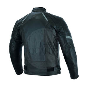 Chaqueta de moto de cuero para hombre de invierno transpirable de diseño personalizado de alta calidad 2025 hecha en Pakistán - Product Image 3