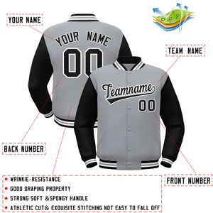 Blouson aviateur en cuir de laine personnalisé unisexe veste universitaire personnalisée respirante pour l'hiver et l'été avec votre logo - Product Image 2