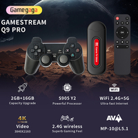Console de jeu rétro Gamegaga Q9 Pro Stick X2 Android 14 avec télécommande sans fil pour TV, stick de jeu 4K