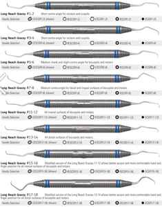 Instrumentos quirúrgicos dentales manuales más vendidos de Gracey, curetas dentales de cuchillas largas, escaladores quirúrgicos calientes, instrumentos de fuente de alimentación - Product Image 1