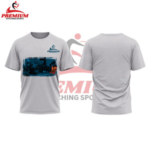 T-shirt 100% coton à col rond de haute qualité, surdimensionné, couleur unie, personnalisé, logo imprimé de haute qualité pour hommes - Product Image 4