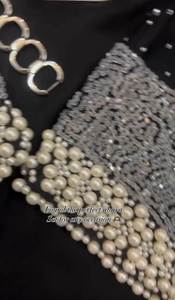 เสื้อผ้ามุสลิมแบบดั้งเดิมของผู้หญิงแบบสุภาพเรียบร้อยหรูหราสไตล์อาบายาดูไบ - Product Image 2