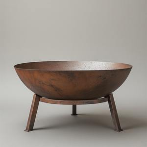 Modern Artistic <b>Metal</b> <b>Firepit</b> for Outdoor Decor Enthusiasts Delivering Warm Wood Burning Fire Experience Elegant Look - Product Image 6