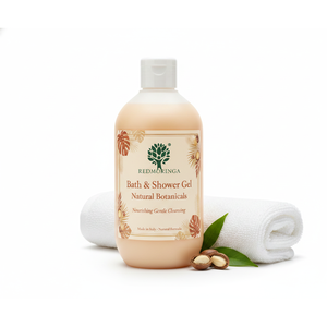Gel de Baño y Ducha Nutritivo de 250 ml, pH Balanceado, Fórmula Natural, Cuidado Diario Suave, Marca Privada OEM, RedMoringa Italia - Product Image 1